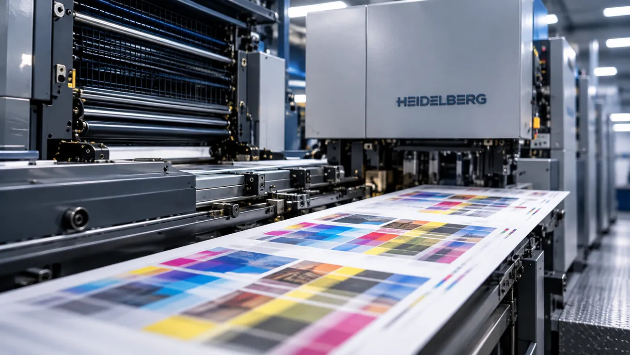 Grupo entintador de una máquina offset con tinta azul